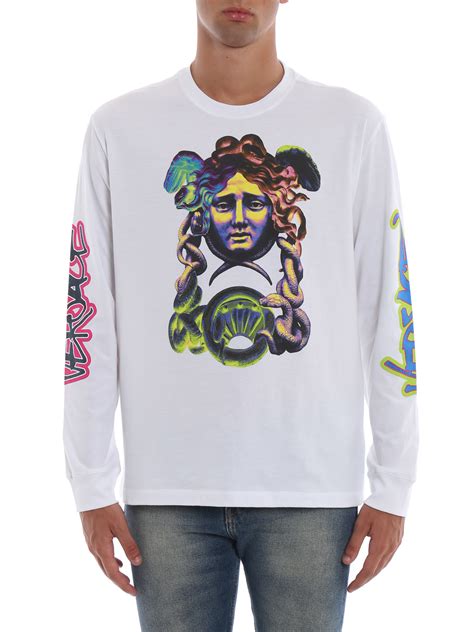 versace graffiti t shirt|versace long sleeve t shirts.